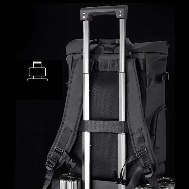 Men's Travel Camping Bag 15.6inch Laptop Computer Backpack Outdoor Waterproof Hiking School College Business Trekking Rucksack