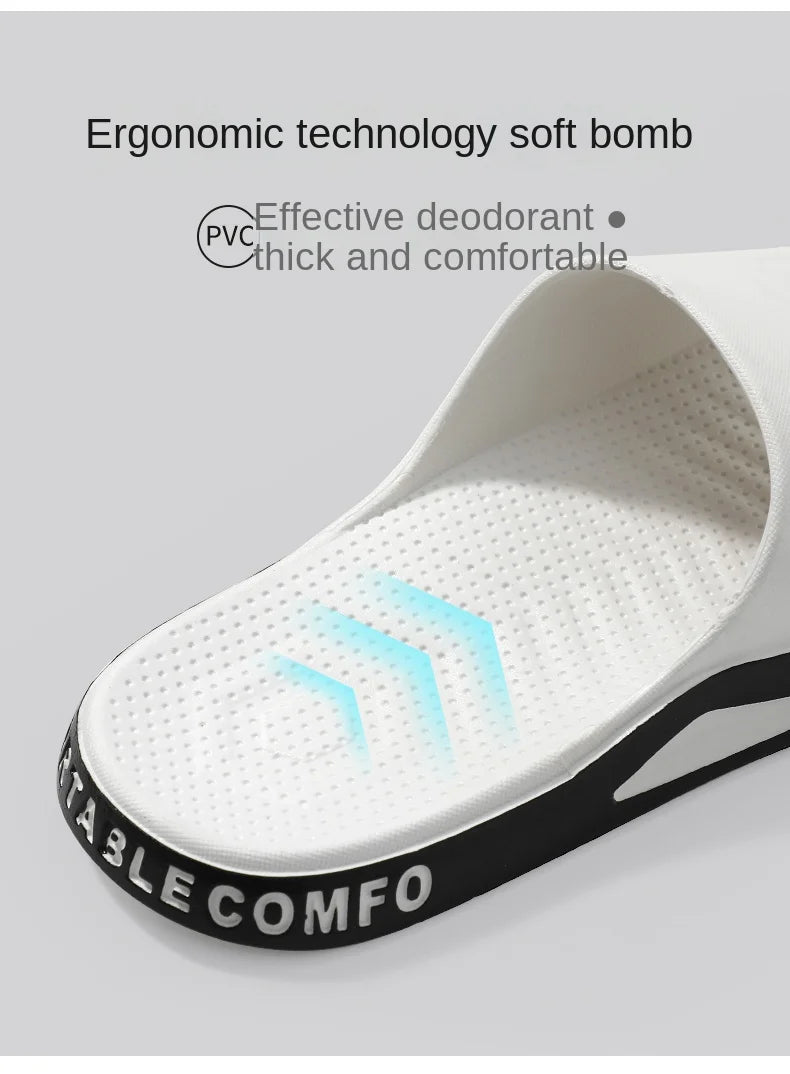 Pantuflas de hombre que se pueden llevar en verano. Sandalias de moda para hombre para baño, casa, antideslizantes, de interior y de casa