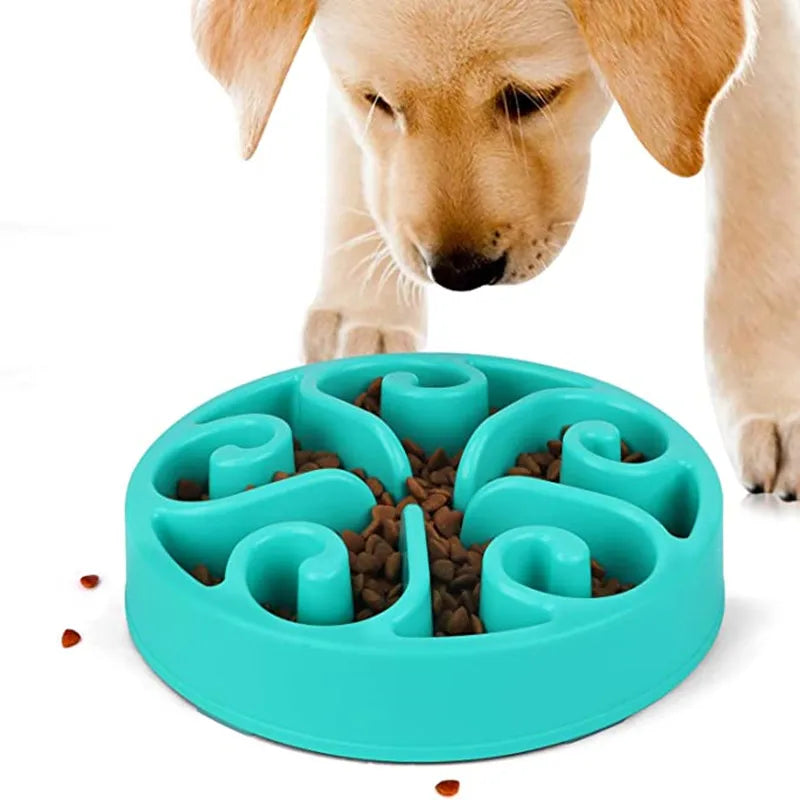 Comedero Lento para Perros, Divertido, Antideslizante, Anti-Glotón, Comederos Más Lentos, Cuenco Ecológico para Perros Grandes, Medianos, Pequeños y Cachorros