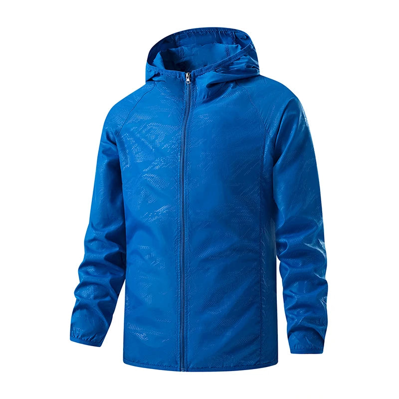 Chaqueta de senderismo JNLN para hombre y mujer, impermeable, con protección solar, cortavientos, unisex, para camping, escalada, para exteriores, impermeable, ropa portátil