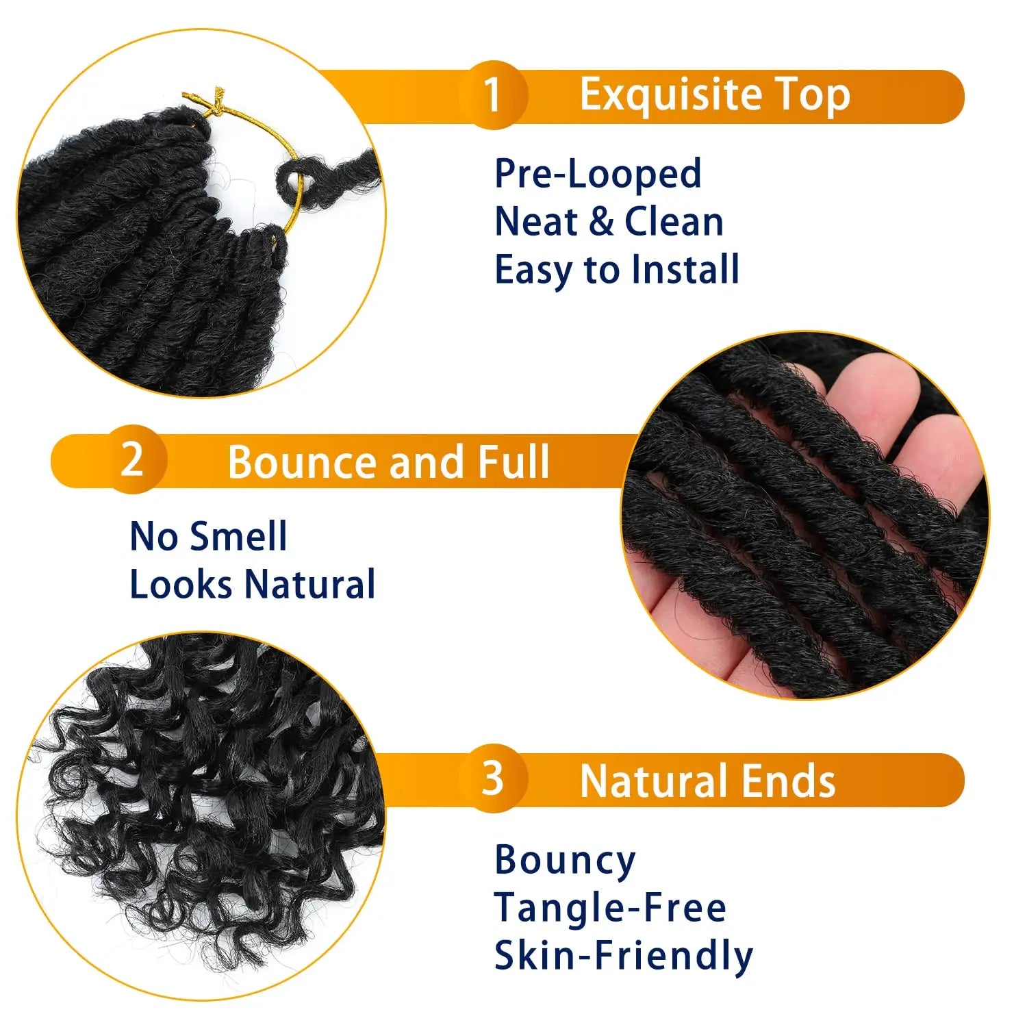 Faux Locs Lacias – Suaves, Prelazadas y Fáciles de Instalar
