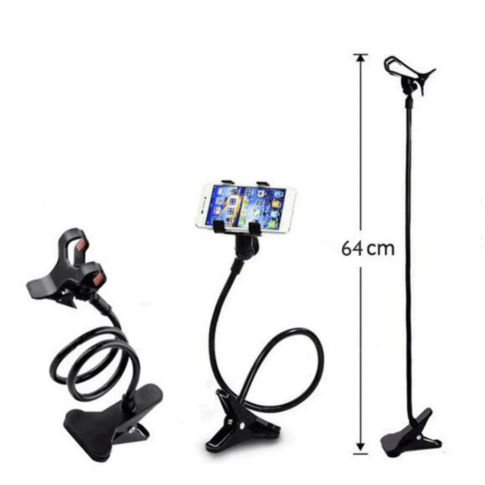 Soporte para teléfono móvil Flexible Ajustable Soporte para teléfono móvil Clip de soporte Teléfono Hogar Cama Soporte de escritorio Soporte para smartphone