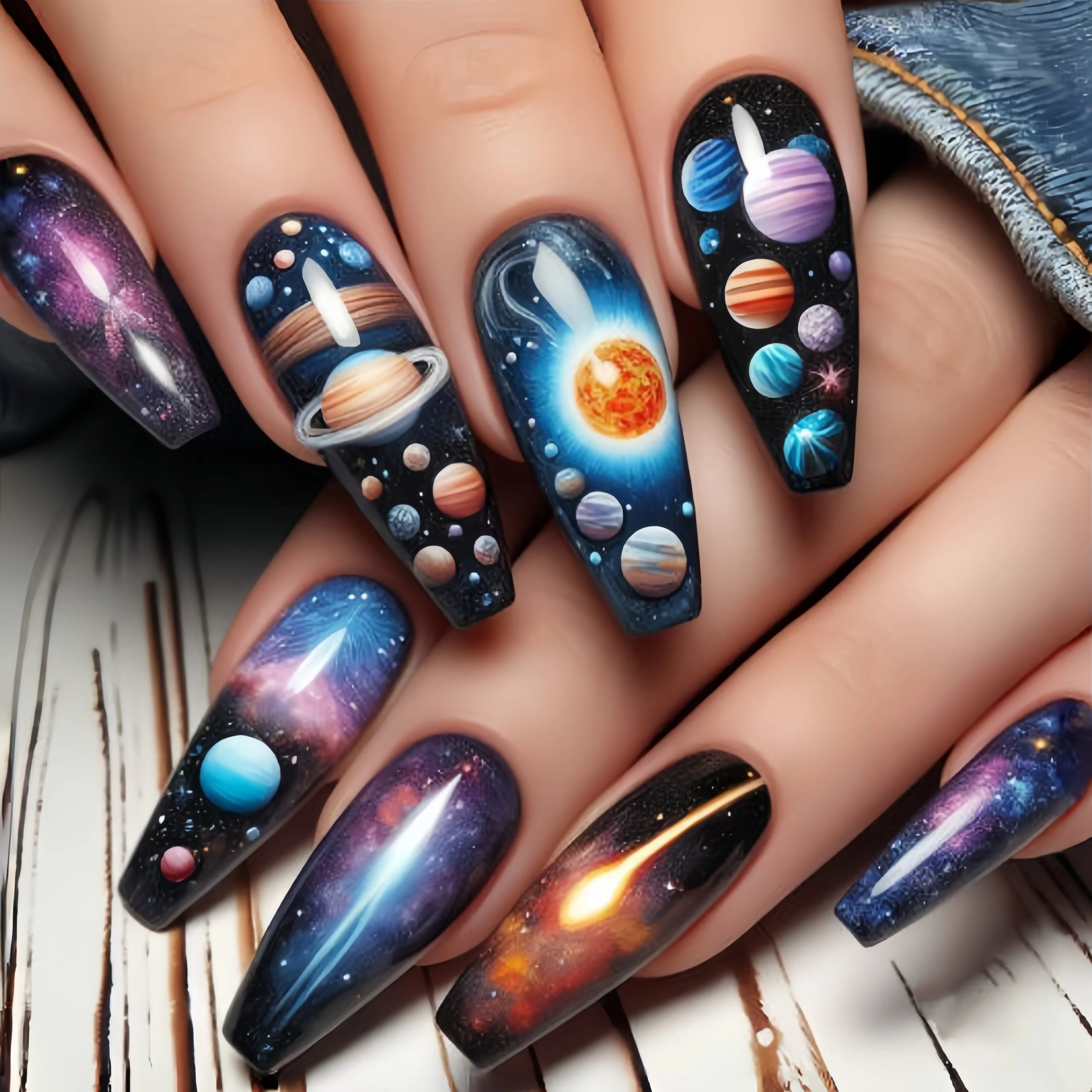 Blue Star Ballet Press-On Nails