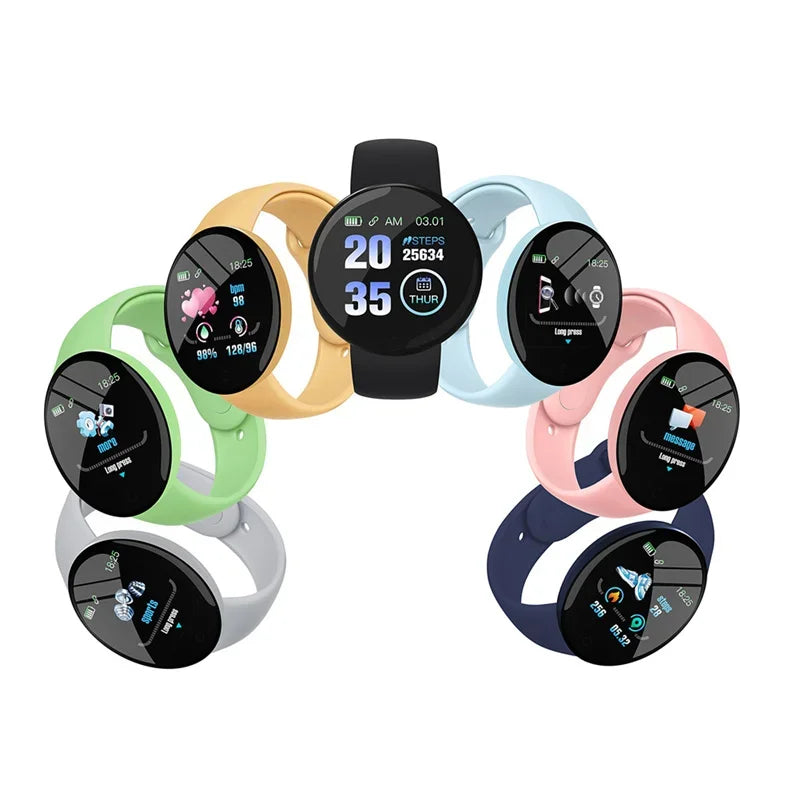 Montre connectée numérique pour enfants, bracelet de sport pour filles et garçons, moniteur d'activité physique, étanche