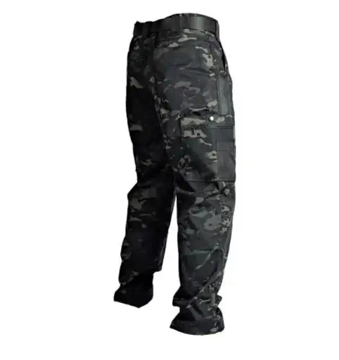 Pantalones de trabajo resistentes al desgaste para hombre, multibolsillos, cargo rectos, pantalones tácticos para correr al aire libre, pantalones casuales de primavera y otoño