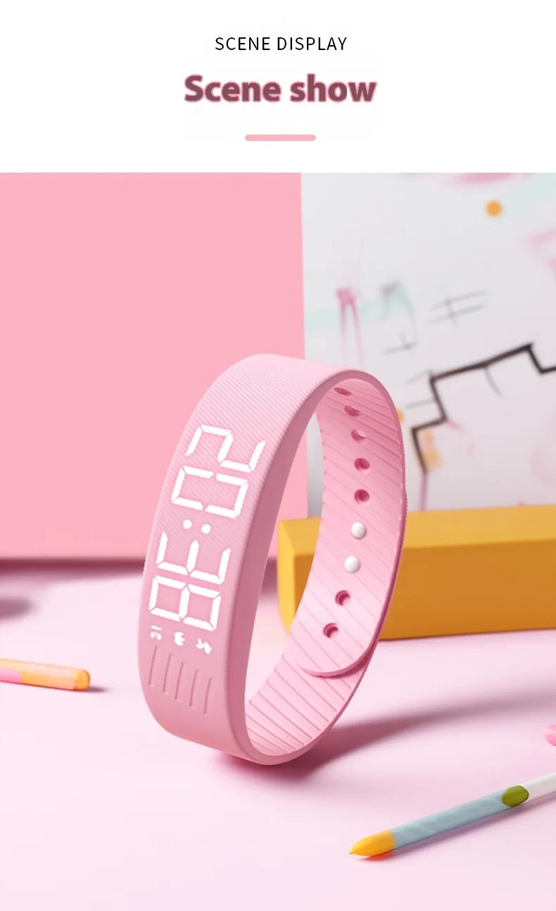 Smart Watch Hombres Mujeres Podómetro Pulsera de fitness Contador de pasos Modo multideporte Pulsera electrónica de moda Simplicidad Smart Band