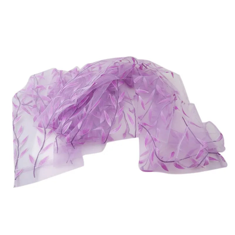 Fashion Chic House Room Living Room Bedroom Door Window Decoration Curtains Yarn Curtains Willow Pattern Upscale Jacquard