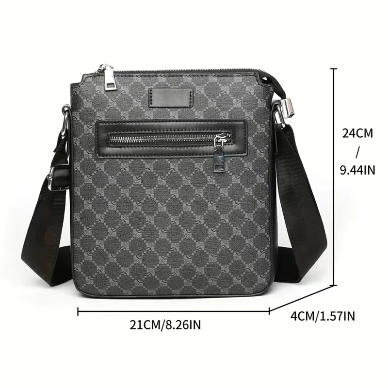 Sac bandoulière de marque de luxe pour hommes, nouveau sac messager décontracté pour homme, sac tendance pour homme, sac en cuir de créateur, sac à bandoulière