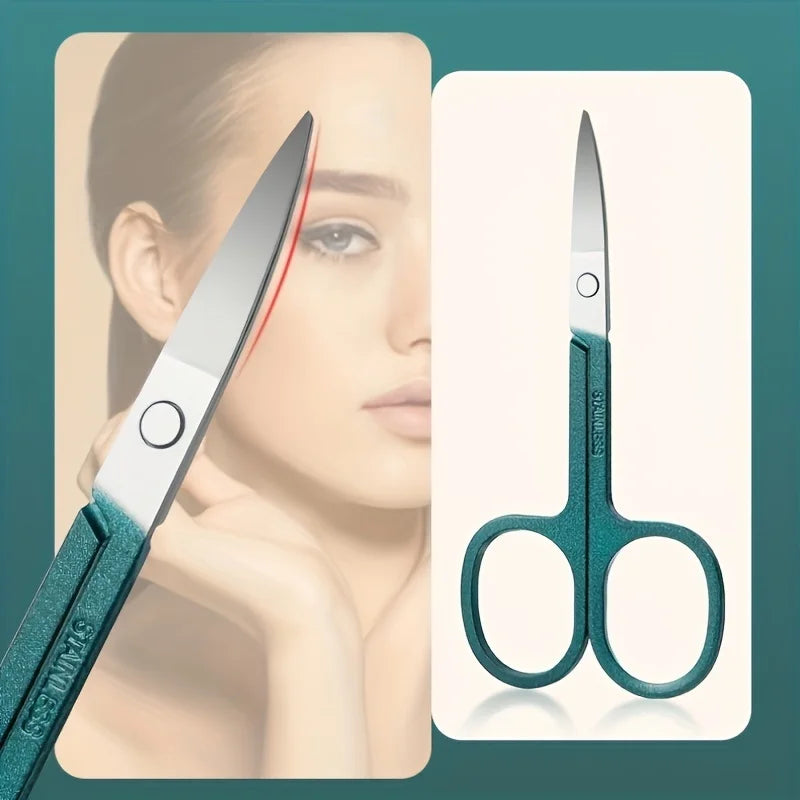 Kit profesional de 7/10/12/18 piezas para el cuidado de uñas, set de manicura y pedicura de acero inoxidable, set de cortauñas con estuche de viaje