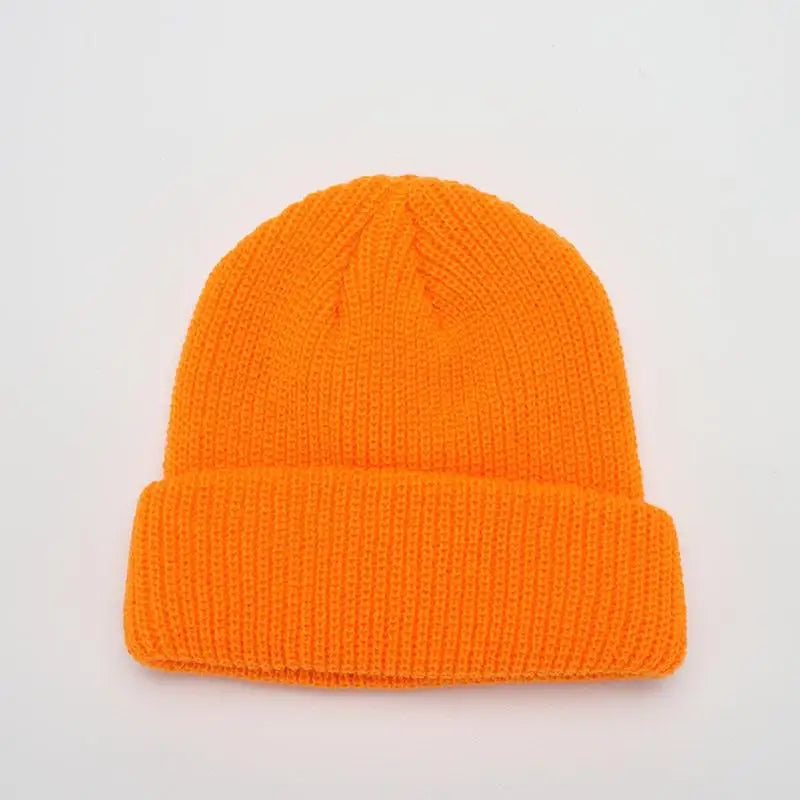 Gorros de invierno cálidos, casuales, de punto corto, estilo Hip Hop, gorro de calavera de punto elástico unisex para adultos, hombres y mujeres
