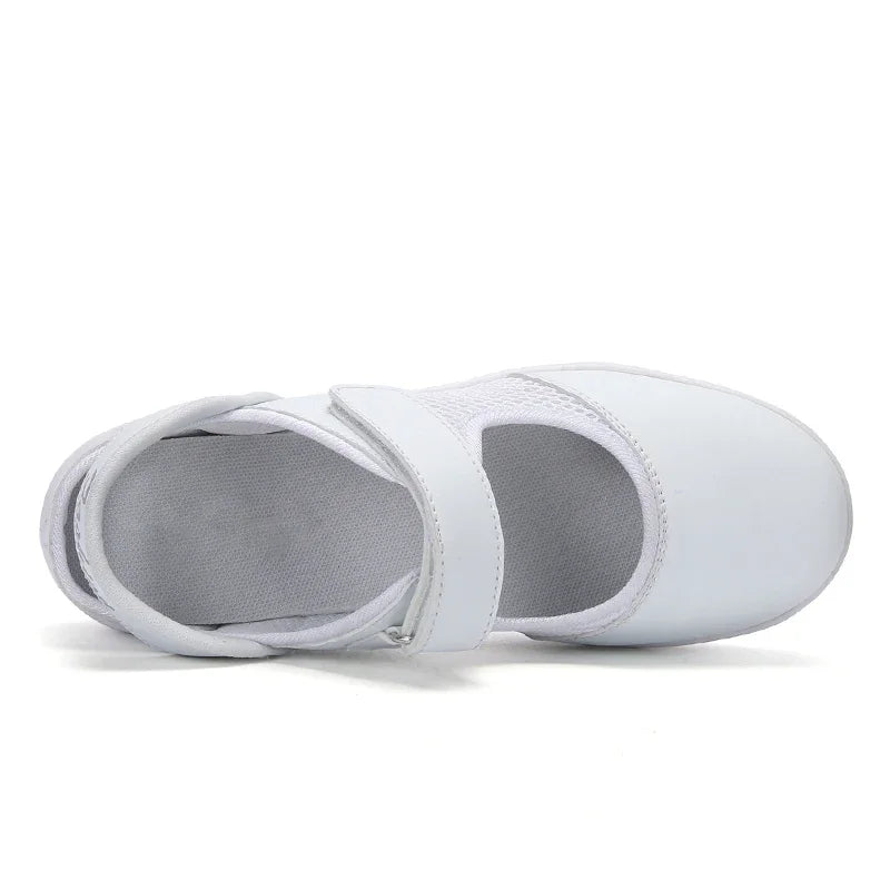 CEYANEAOSummer Fashion Zapatos de enfermera para mujer Zapatillas blancas con colchón de aire Zapatos de plataforma para mujer 2018 Nuevos zapatos Lolita Swing E1038