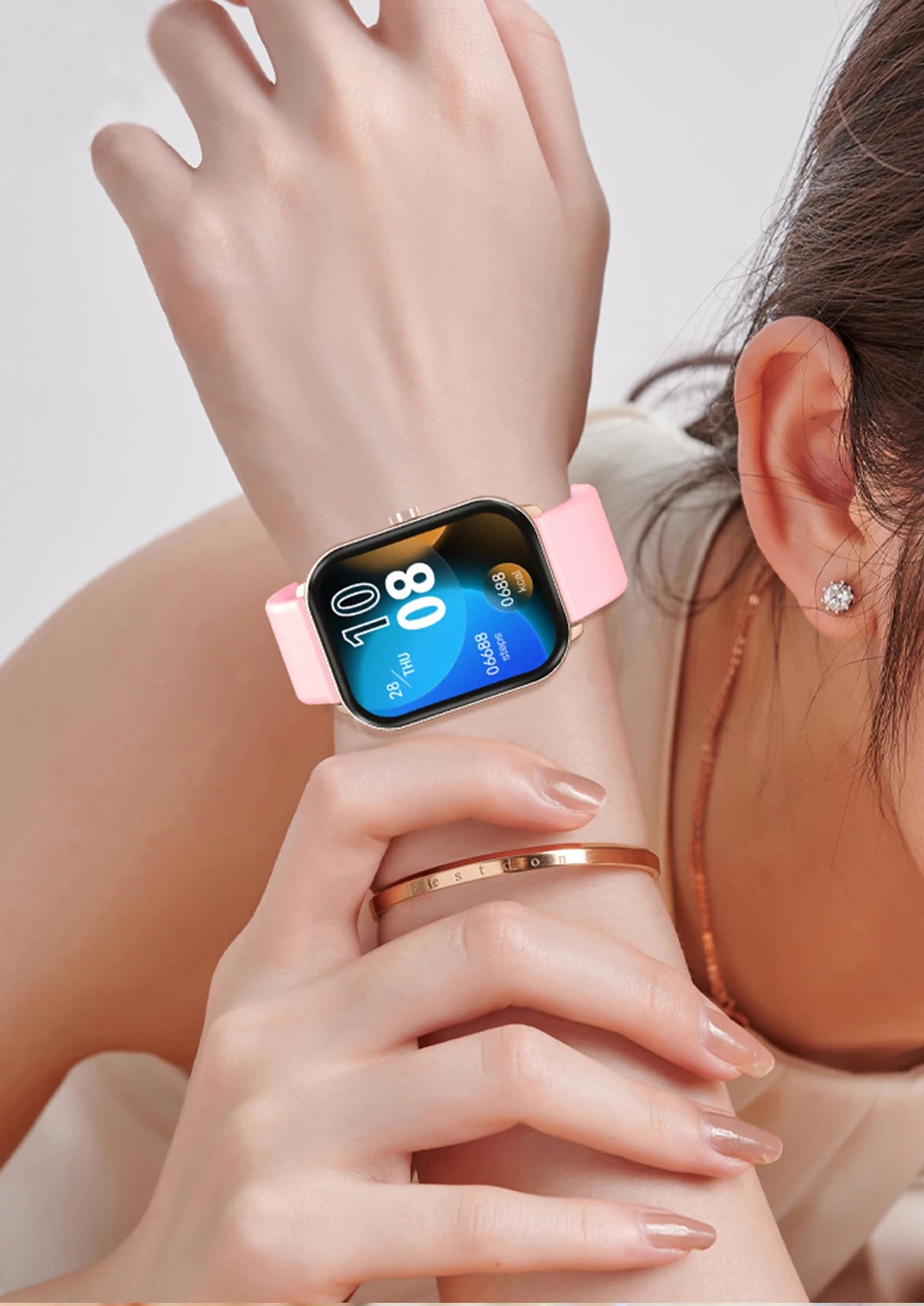 Reloj inteligente con pantalla grande de 2.01 pulgadas, cámara a prueba de agua, múltiples modos deportivos, llamadas Bluetooth, para hombres y mujeres, Smartwatch para Xiaomi