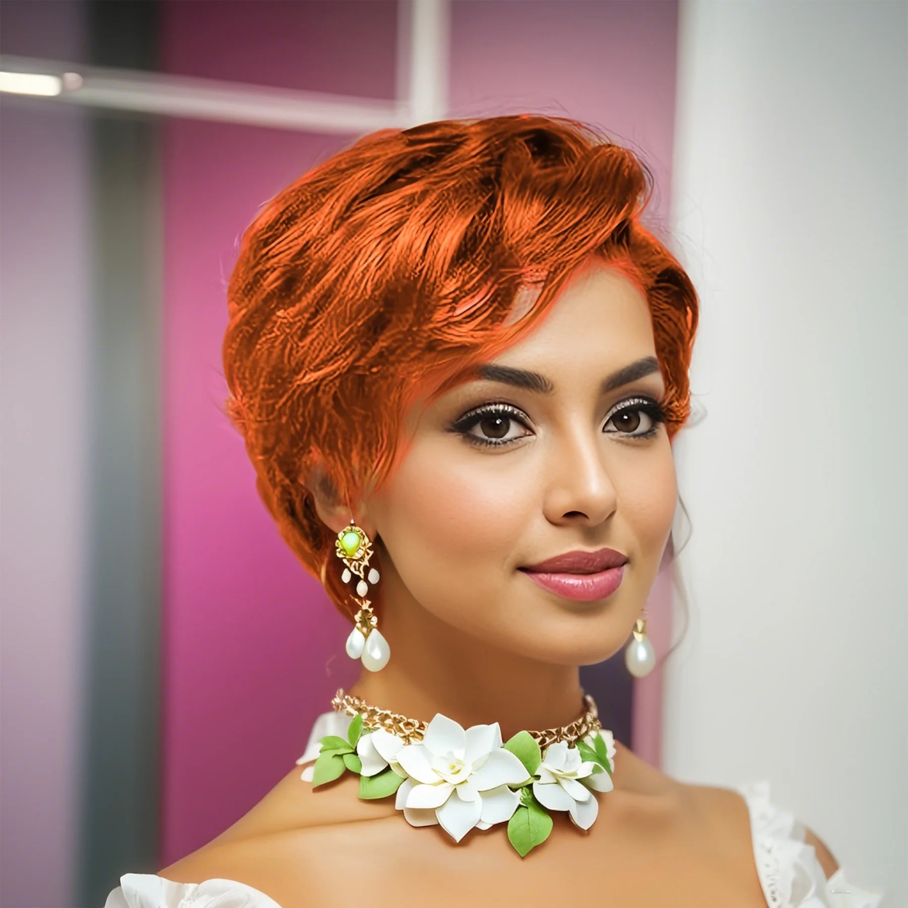 3x4 Lace Front Curly Pixie Cut Wig – Pre-Plucked Human Hair