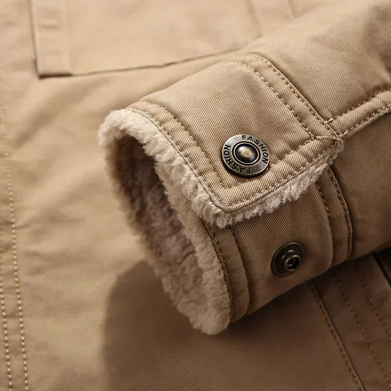 Ropa de abrigo: Chaqueta tipo bómber de forro polar, cortavientos para hombre, parkas masculinas gruesas y cálidas, chaquetas militares de invierno para hombre, abrigos con cuello de piel.