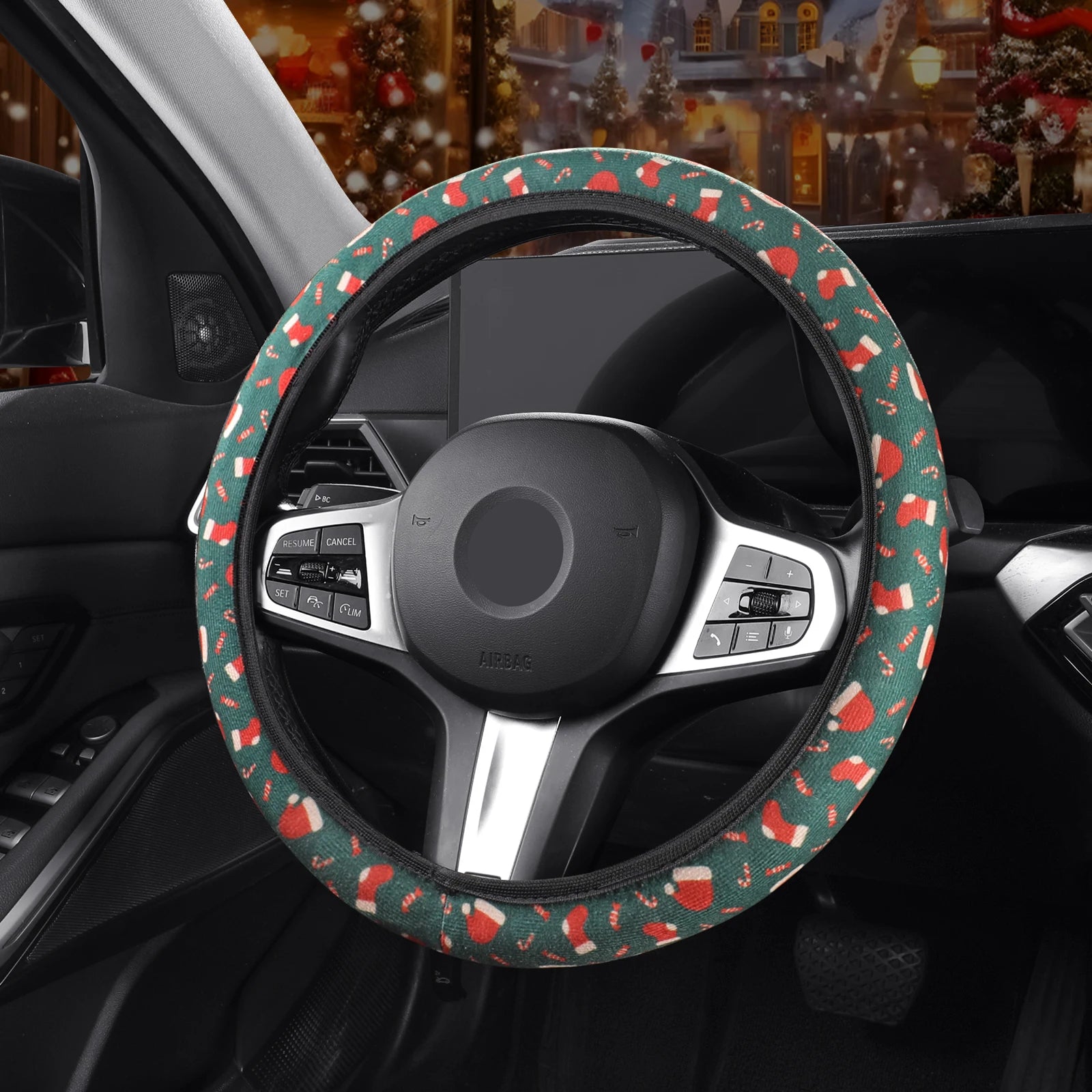 Funda de volante de Navidad