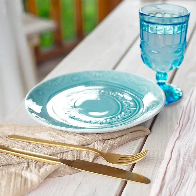 Servilletas arrugadas de 6 piezas Servilletas de algodón suave Servilletas decorativas de tela para bodas, fiestas, uso diario familiar