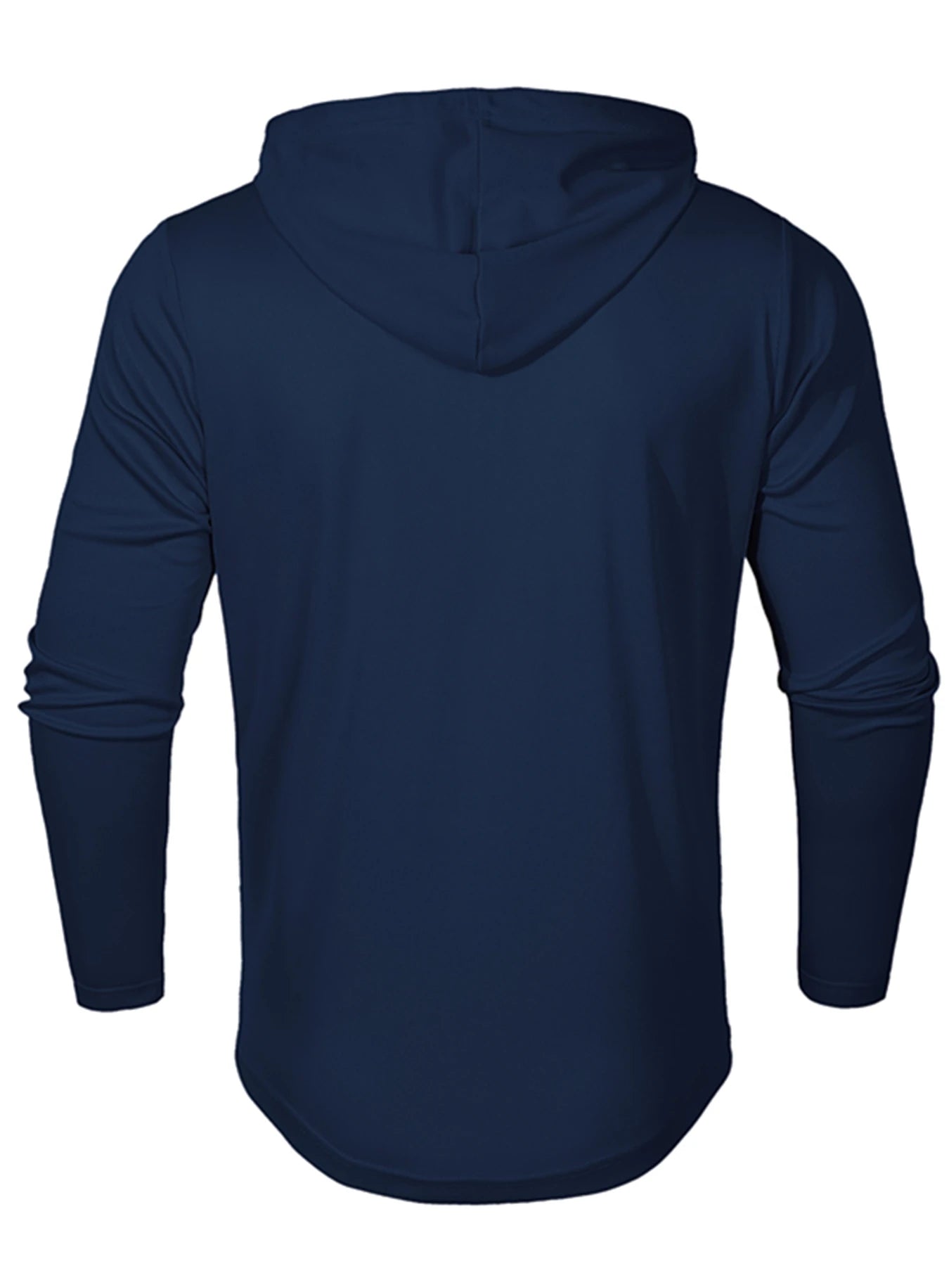 Sudadera con capucha deportiva para hombre, ajustada, de manga larga, con cordón, transpirable, informal