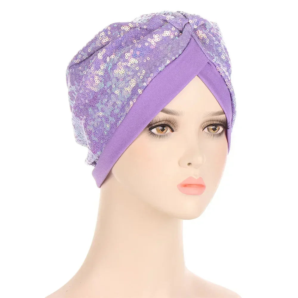 Sombrero turbante indio nuevo con nudo y lazo para mujer, hijab musulmán, pañuelo africano para la cabeza, gorro, gorro para pérdida de cabello, gorro de quimioterapia, pañuelos para la cabeza