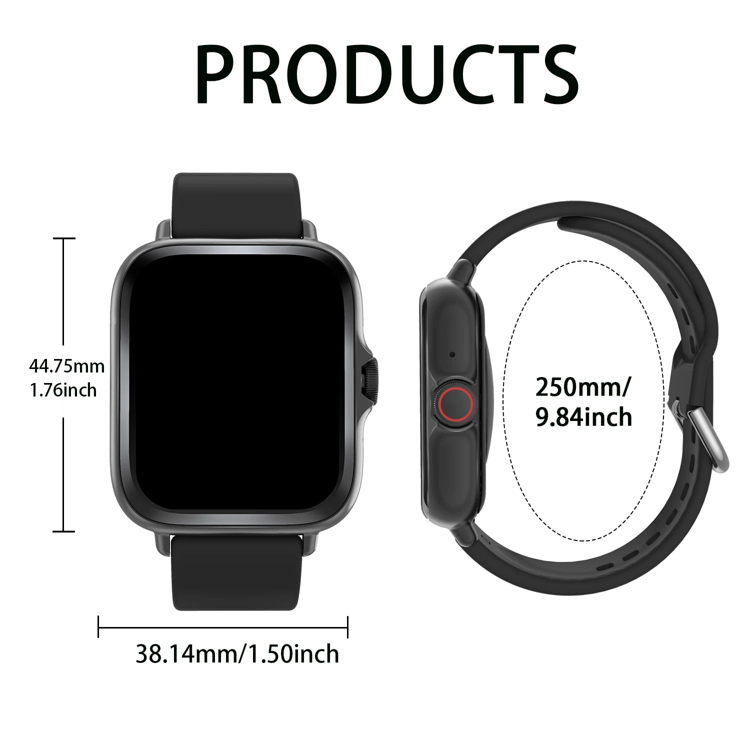 Reloj inteligente, llamadas inalámbricas/marcado, modo multideporte, recordatorio y rechazo de llamadas, recordatorio de SMS, para iPhone/Android