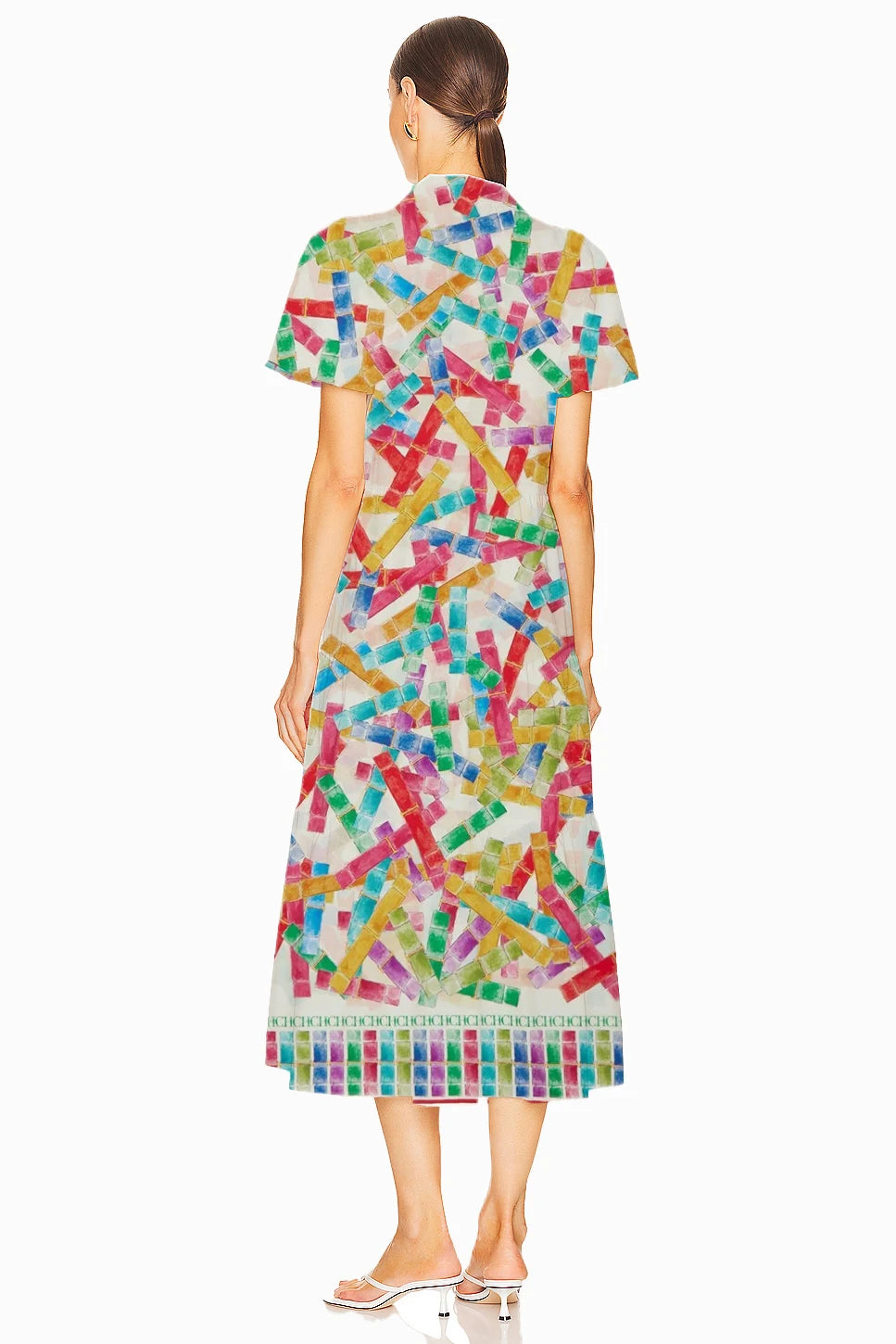 Vestido de mujer Popular de alta gama Elegante y versátil Vestido largo femenino con diseño de lazo de colores a la moda Vestidos de viaje para dama