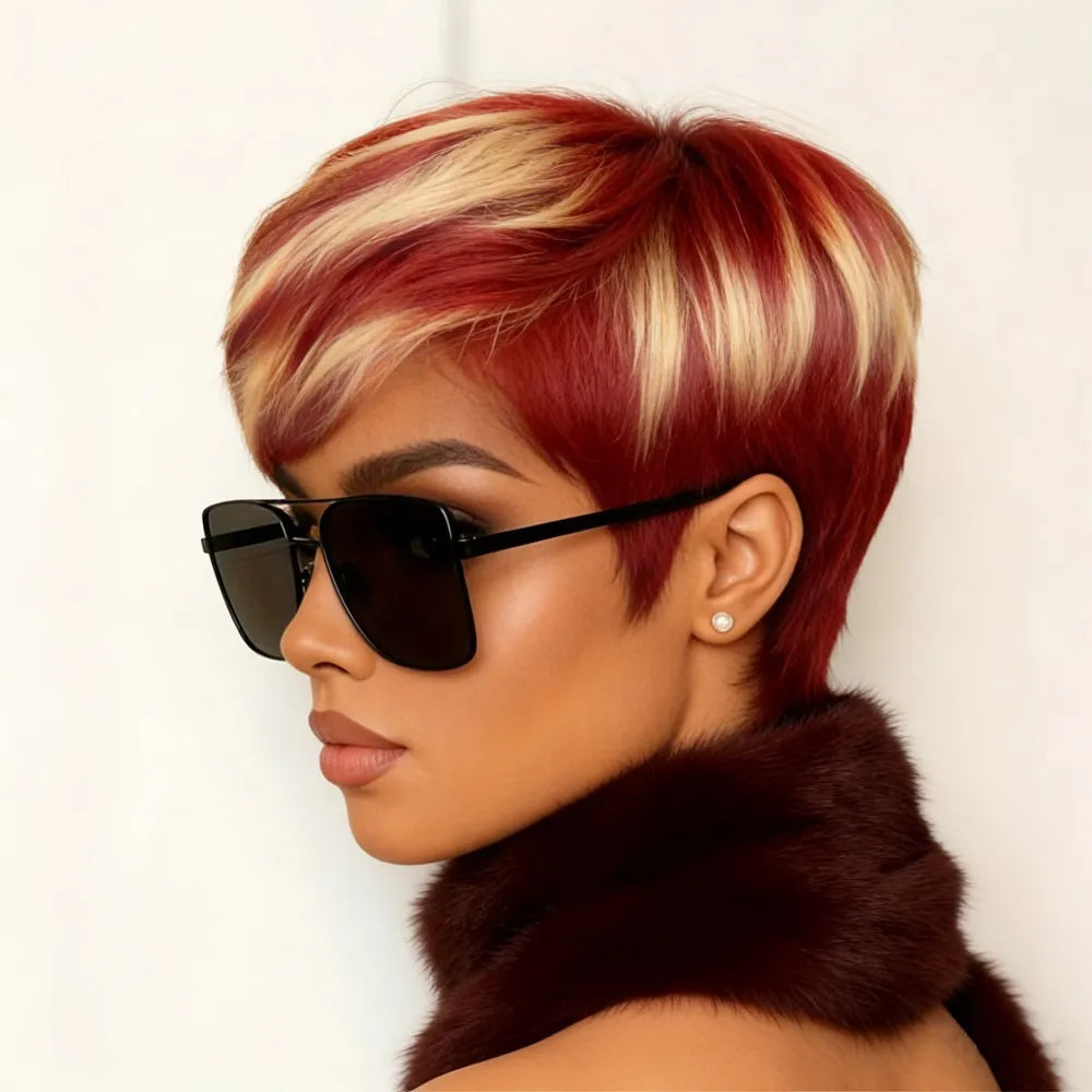 Remy Pixie Cut Wig