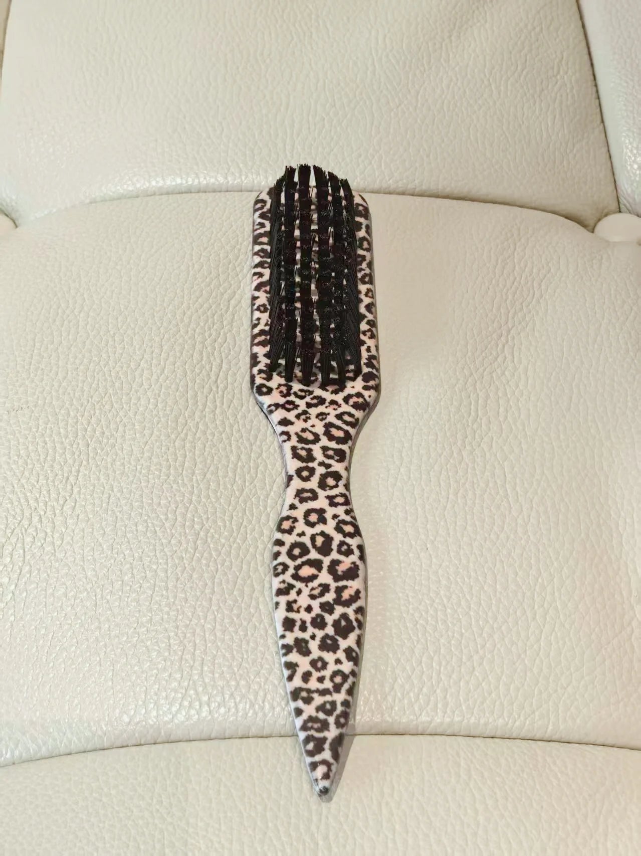 4PCS Leopard Print Hair Brush Set, Detangling Brush, Slick Back Hair Brush & Edge Comb, Hair Styling Accessories for Women