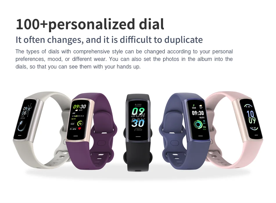 Pulsera inteligente deportiva rastreador de actividad para hombre y mujer banda impermeable conectado al teléfono rastreador de hombres reloj inteligente para Android iOS