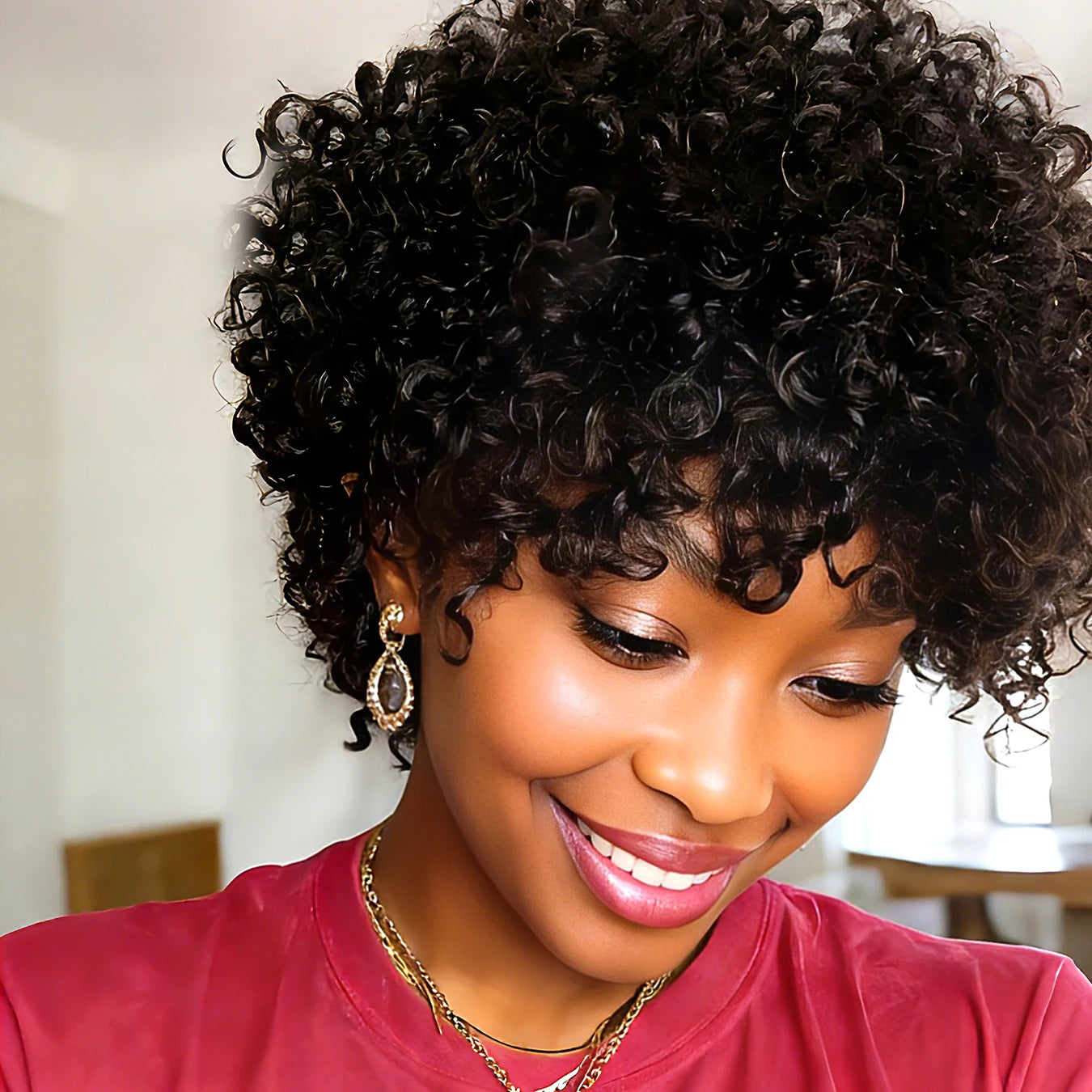 Fluffy Afro Pixie Wig