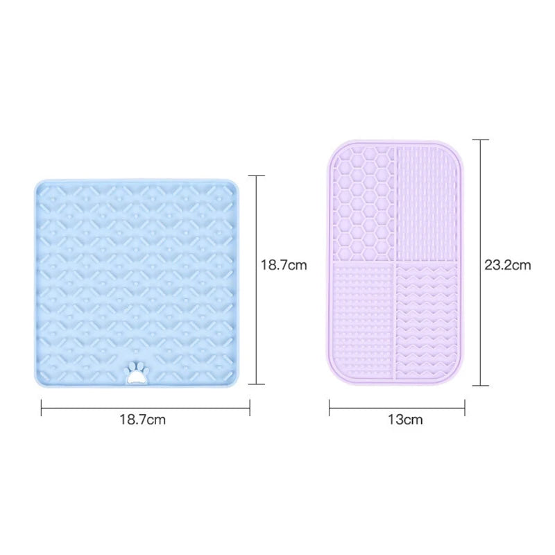 Pet Placemat Silicone Pets Eating Slowly Food Pad Cat Slow Feeding Mat Dog Lick Mats Cats Dogs Feeding Supplies