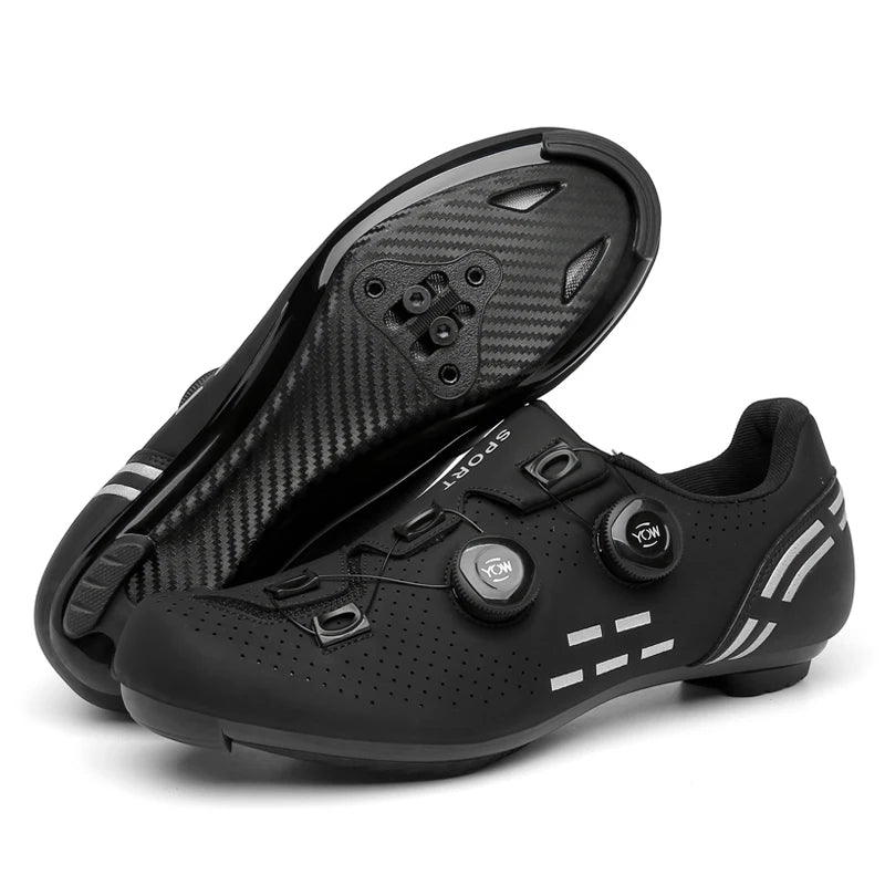 Zapatillas de Ciclismo de Velocidad, Zapatillas de Ciclismo de Carretera para Hombres y Mujeres, Zapatillas de Ciclismo de Ruta, Zapatillas de Ciclismo de Carreras Autoblocantes para Shimano