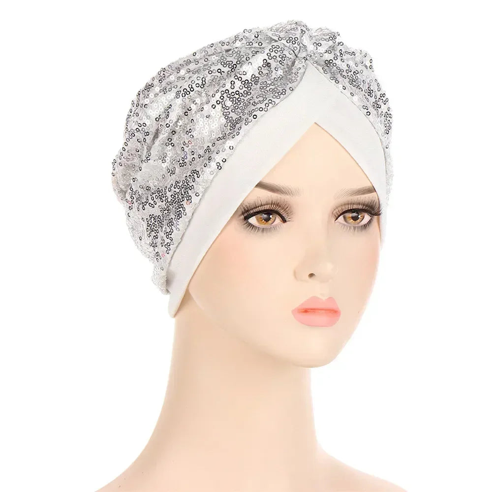 Sombrero turbante indio nuevo con nudo y lazo para mujer, hijab musulmán, pañuelo africano para la cabeza, gorro, gorro para pérdida de cabello, gorro de quimioterapia, pañuelos para la cabeza