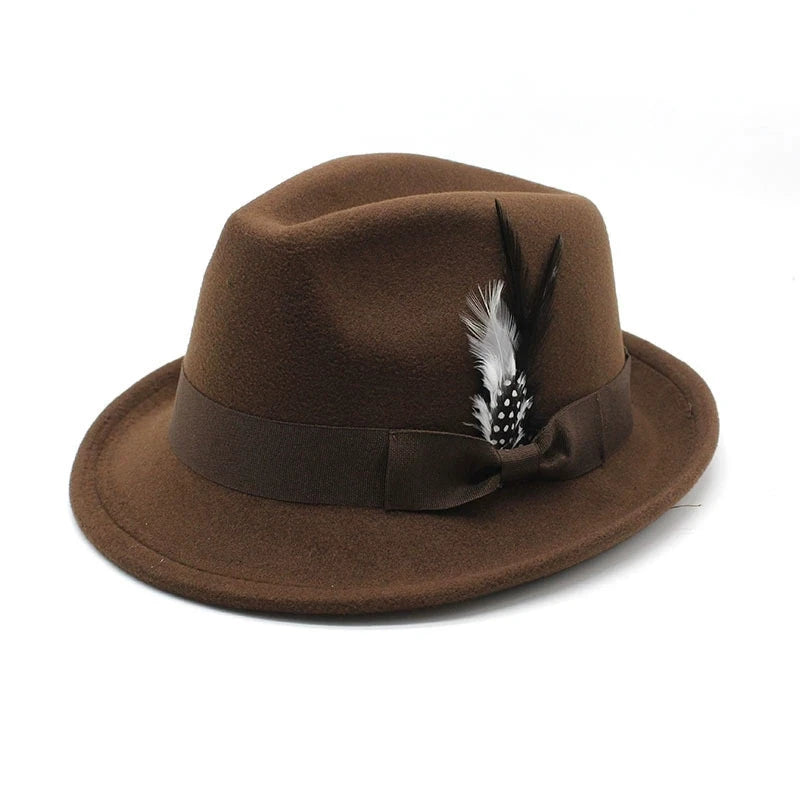 Sombrero de fieltro con lazo