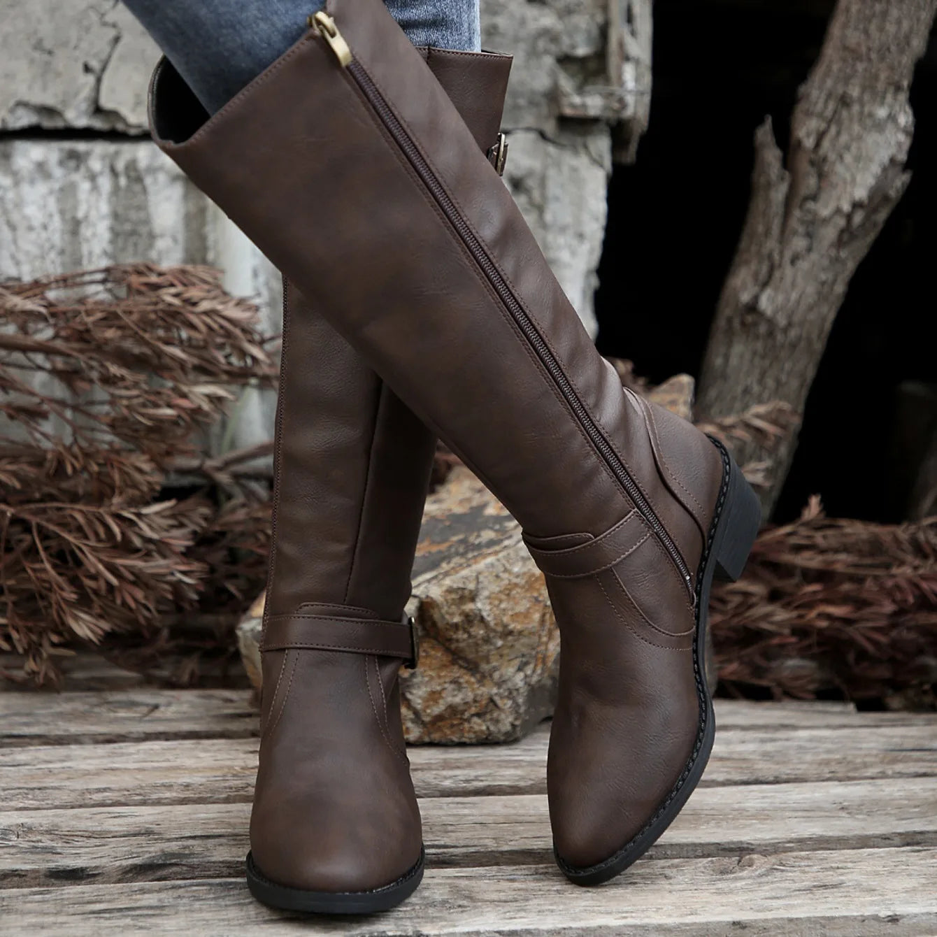 Women Boots Winter Fashion Knee High Boots Women High Quality Comfort Long Boots Outdoor Fashion Sexy Shoes Women Botas De Mujer