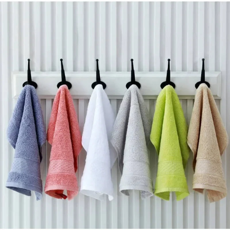 20 toallas de mano pañuelo de colores, algodón de alta calidad, toalla pequeña de color liso suave y grueso de 34*34cm para adultos y niños, toallas.