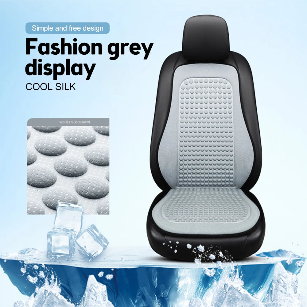 Cojín de coche TIMOTRAS, cojín refrescante de verano, funda de asiento de seda helada, cojín refrescante universal de temporada para coche