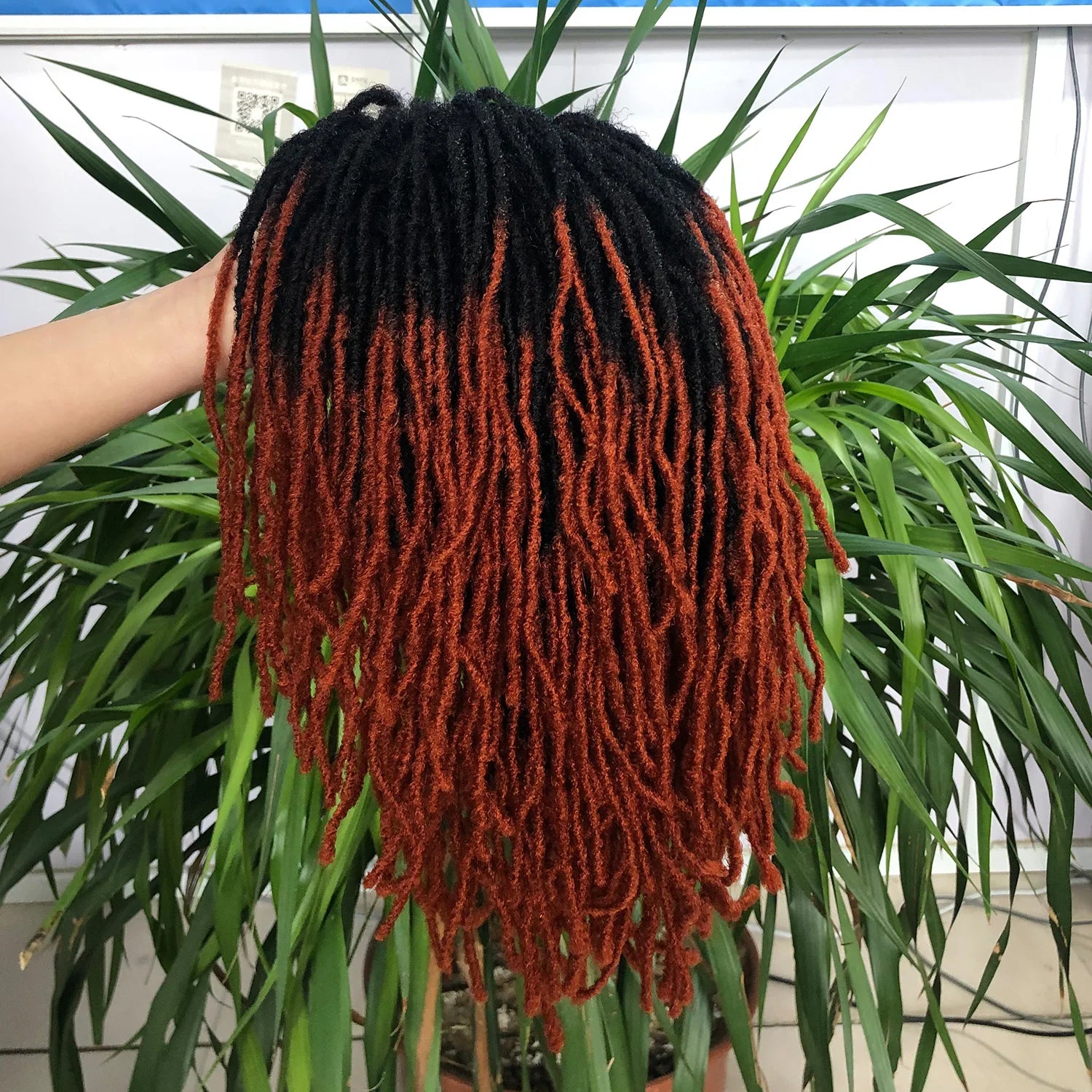 10Inches Braided Wigs Afro Bob Wig Synthetic DreadLock Wigs For Black Woman Short Curly Ends Cosplay Yun Rong Hair