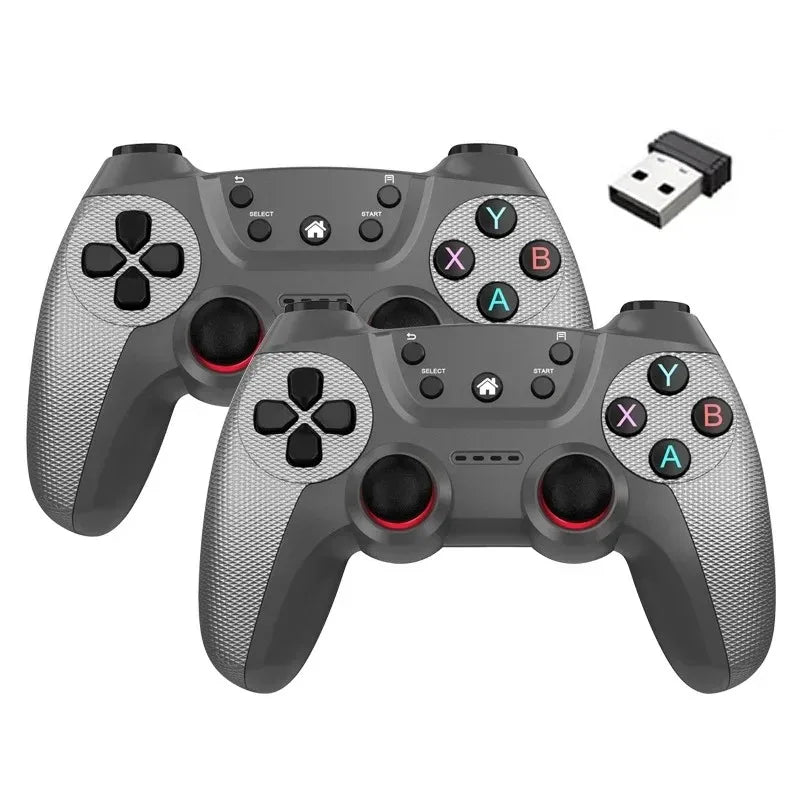 Manette de jeu double sans fil pour téléphone Linux/Android pour Game Box Game stick PC Smart TV Box 2.4G manette de jeu Joystick