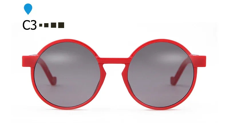 SORVINO Round Women Steampunk Sunglasses Red Yellow Gradient Sun Glasses Fashion Brand Designer Men Trendy Shades UV400 Gafas