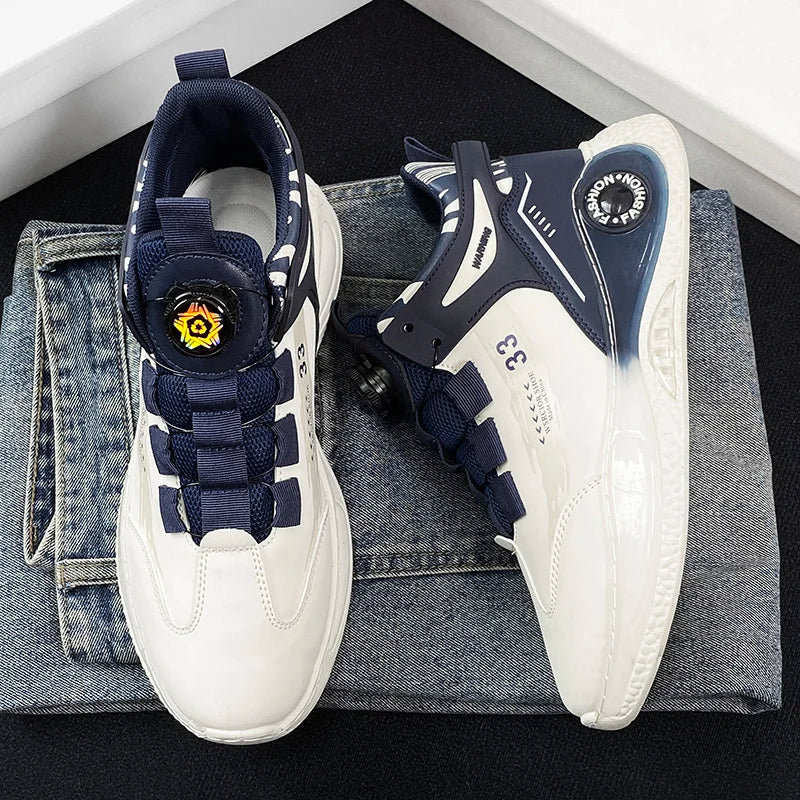 Zapatillas de Hombre con Hebilla Giratoria Cómodas Antideslizantes con Cordones Duraderas para Actividades al Aire Libre de Hombre