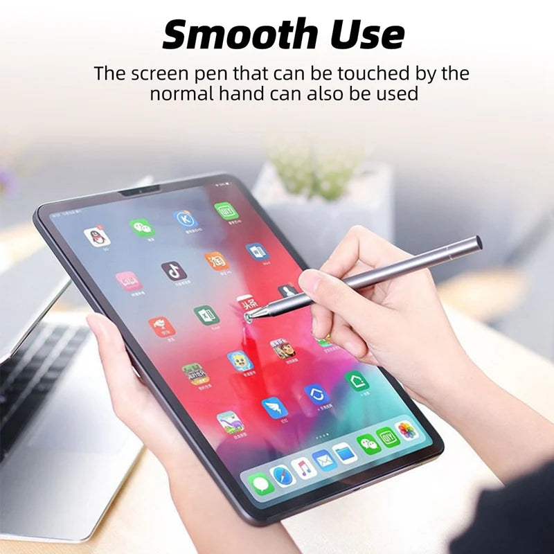 Lápiz óptico dos en uno con lápiz táctil para accesorios de celular, lápiz táctil electrostático para iPad, lápiz óptico para pantalla táctil de teléfono