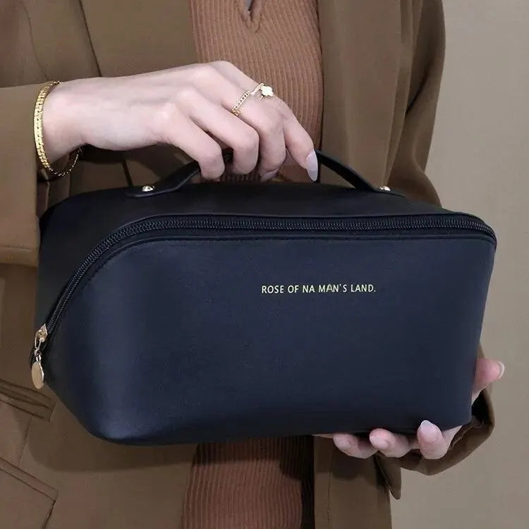 Organizador de maquillaje, bolsa de aseo para mujer, estuche de maquillaje, bolsa de almacenamiento, caja de lujo para mujer, neceser, bolsa organizadora con cremallera para viaje