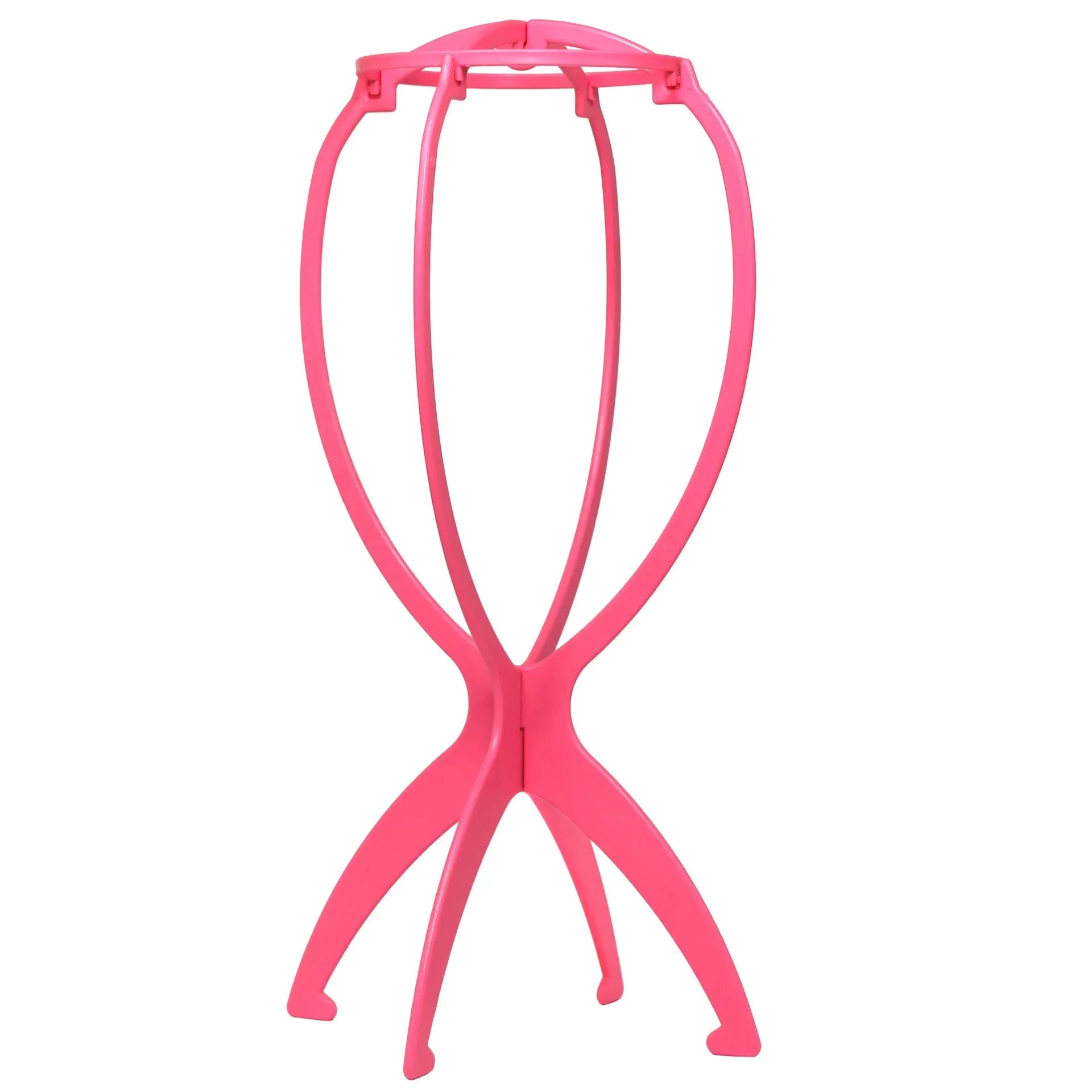 1/3PCS Plastic Wig Stand Portable Wig Head Stand Black Pink Wig Hang Holder Stand Durable Hair Display Tools Wig Accessories