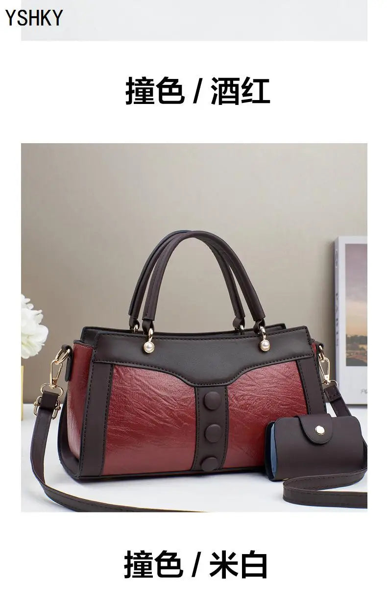 Bolso de hombro nuevo para mujer, bolso de diseñador de lujo para mujer, bolsos de mano de cuero con estampado de monograma, bolso de hombro único