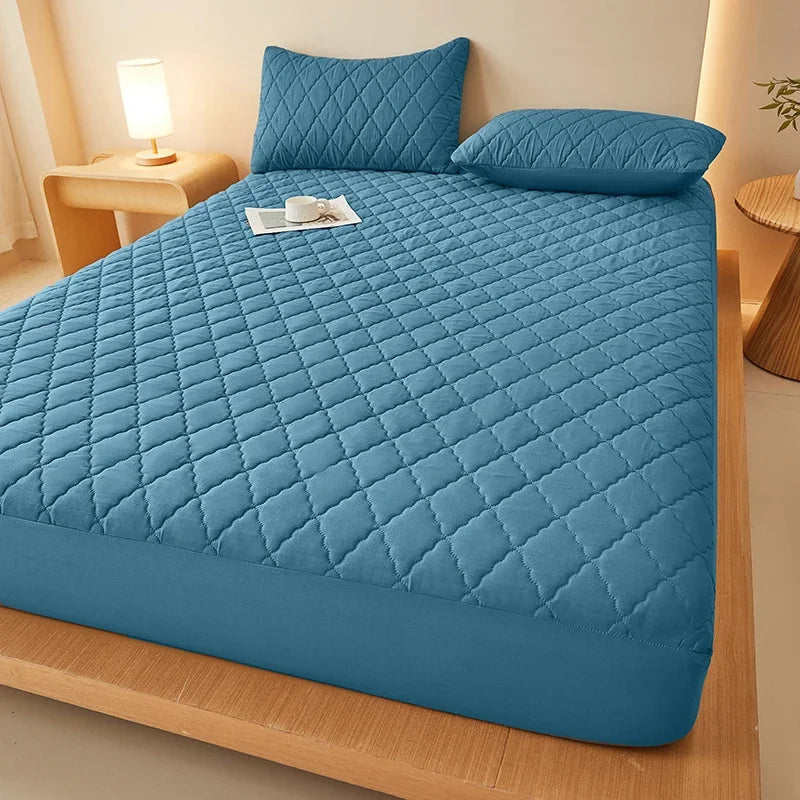 Vanntett madrassbeskytter Preget madrasstrekk Mykt, pustende, tilpasset madrasstrekk 120/150/180/220x200 Vaskbart
