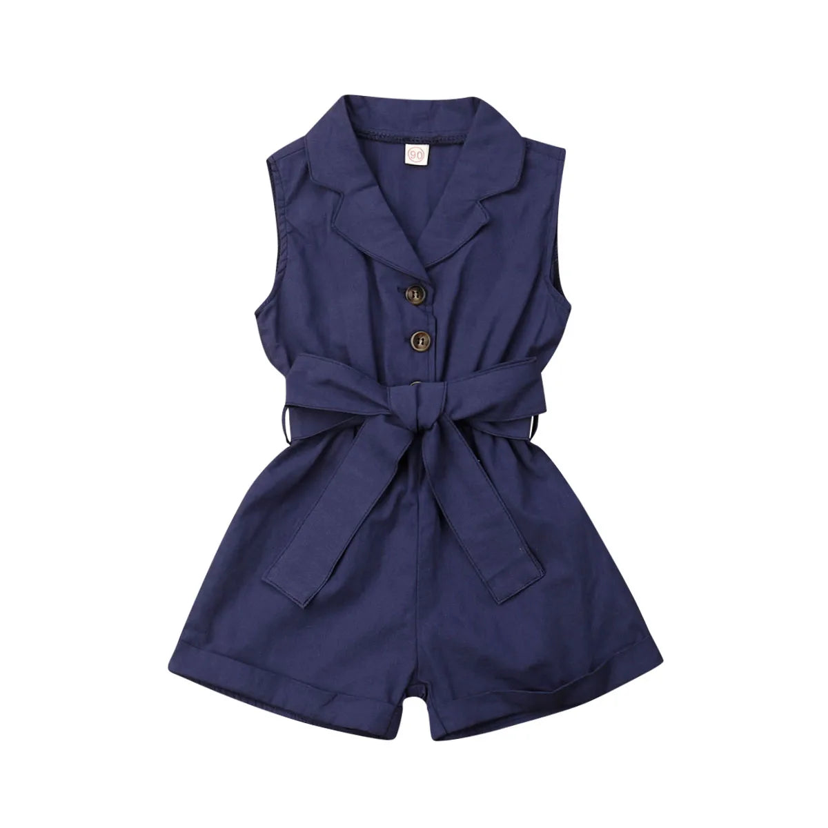 Ropa para bebés y niñas a la moda, sin mangas, con lazo en la cintura, trajes de verano, pelele, ropa para niños