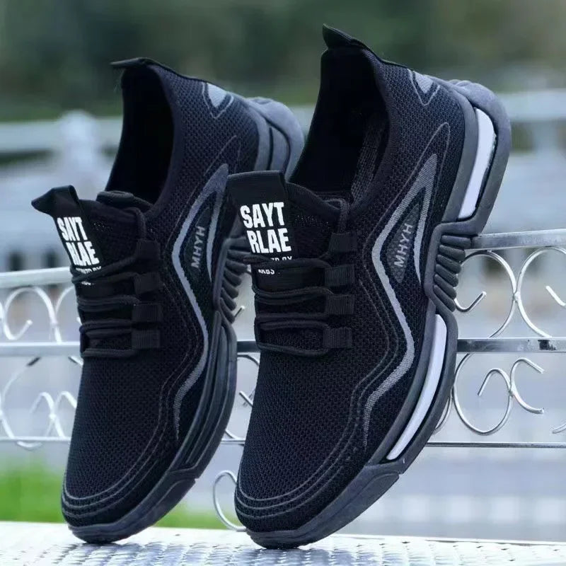 Zapatos de hombre, zapatillas deportivas sin cordones, deportivas de moda para hombre, calzado deportivo para correr, transpirables para gimnasio, entrenamiento, tenis, antideslizantes para ejercicio