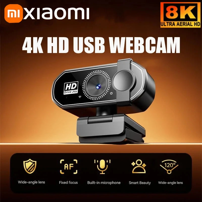 Xiaomi Q27 4K Webkamera 2K Autofokus Streaming Webkamera 1080P Full HD Videokamera Med Mikrofon For PC Laptop For Live 2025 Nytt