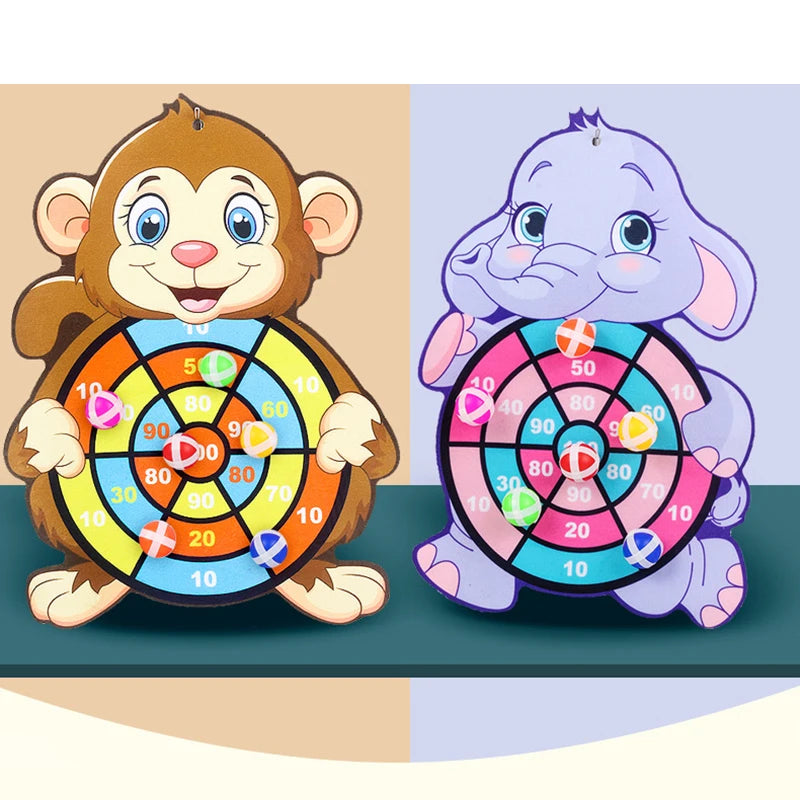 Pedagogiske dartspill for barn Innendørs utendørs Festspill Barnedart med klissete baller Sportsspill for barn