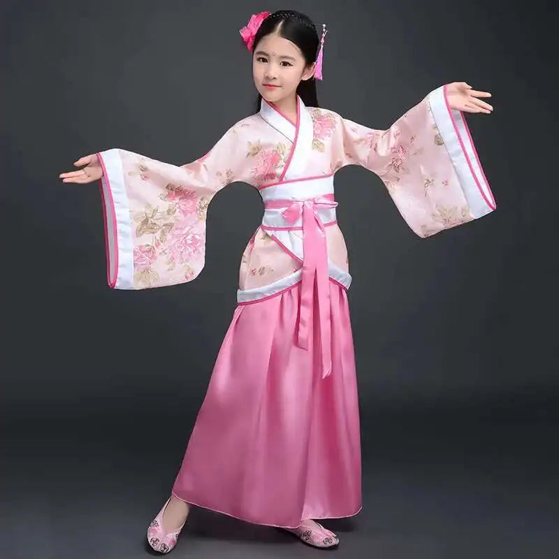 Disfraz de Hanfu Yukata para Niñas