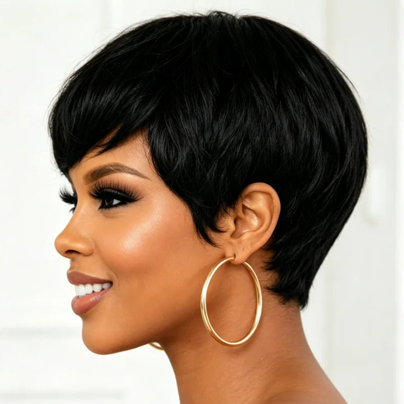 Layered Pixie Human Hair Wig